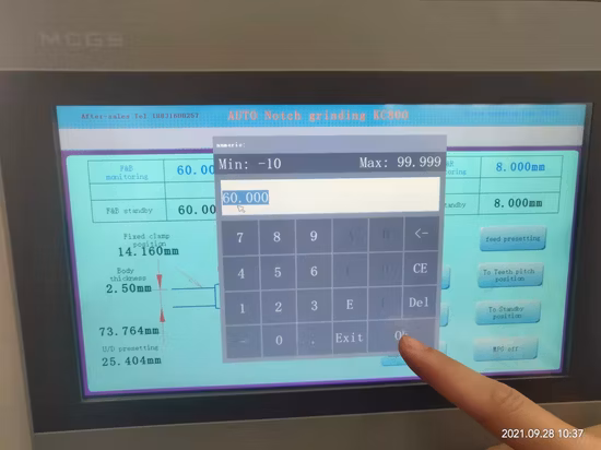 Rectifieuse de lame de scie circulaire pour l'affûtage du visage et de l'angle supérieur Tct